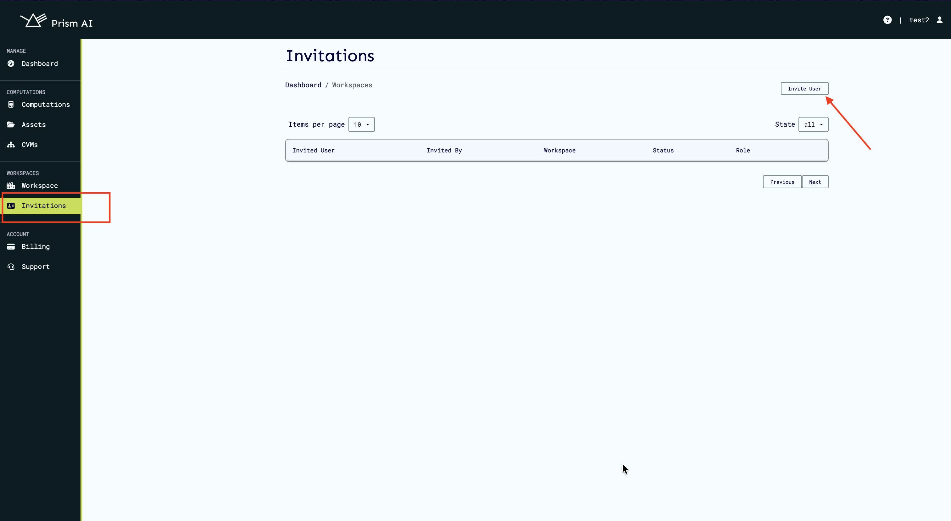 Invite User